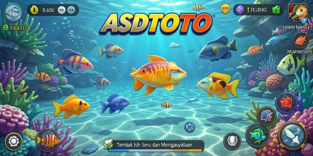 Tampilan seru gameplay Tembak Ikan di ASDTOTO.
