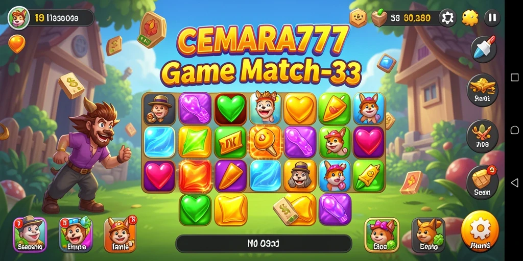 Gameplay seru CEMARA777 dengan tampilan warna-warni yang menawan.