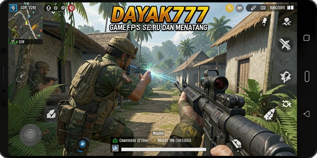 Tampilan gameplay DAYAK777 yang mendebarkan dan menantang di setiap pertempuran.