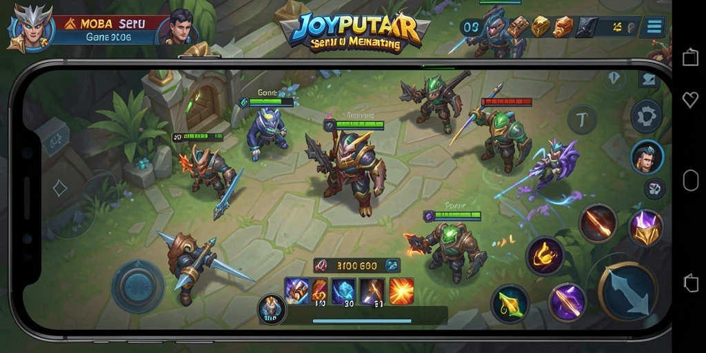 Gameplay seru dalam pertarungan tim di JOYPUTAR.