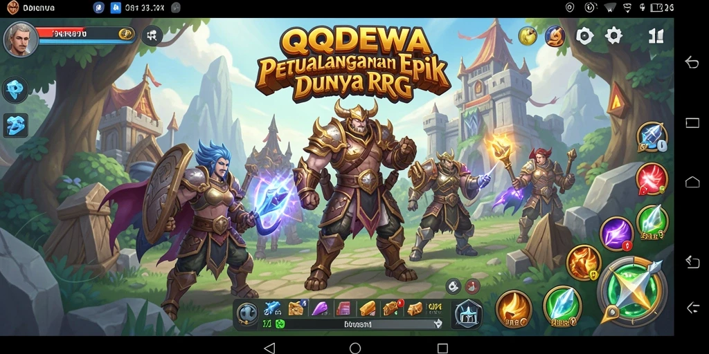Tampilan gameplay RPG yang mendalam dan seru di QQDEWA.